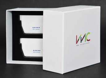 กล่องกระดาษสีขาวด้านนอก- ด้านใน โลโก้พิมพ์ 4 สี 