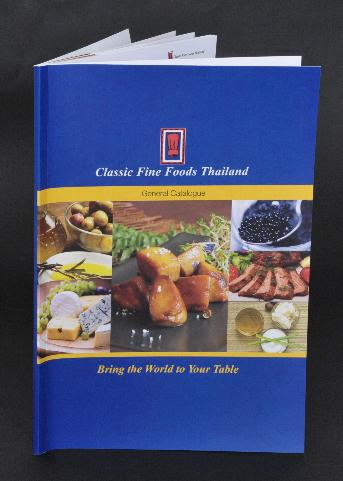 Sample food menu, catalog style .