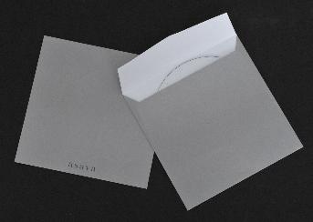 ซองใส่ซีดี สีเทา ASAVA
ขนาดซองสำเร็จ 5.2 x 5.2 นิ้ว
กระดาษปอนด์ 120 แกรม
พิมพ์ 2 สี 1 หน้า ตีสีพื้นสีเทา และโลโก้สีน้ำเงิน 
