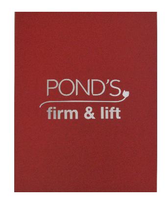 แฟ้มใส่เอกสาร Pond's สำหรับใส่เอกสารงานในงานสัมมนาหรือเปิดตัวสินค้าใหม่