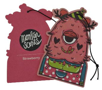 Monster Scents Cards 
สีชมพู กลิ่นสตรเบอรี่