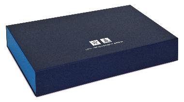 กล่องกระดาษจั่วปังเบอร์ 16 กล่องด้านนอกสีน้ำเงิน Pantone 288 เคลือบลามิเนตด้าน 