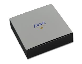 กล่อง Gift set Dove Nutritive Theraphy 
ขนาดประมาณ 25 x 25 x 6 ซม.
ใบห่อกระดาษอาร์ต 120-130 แกรม
พิมพ์ 1 สี 1 หน้า  เคลือบฟิล์มลามิเนตด้าน
ปั้มฟอยล์ 2 สี ติดแม่เหล็ก 2 จุด