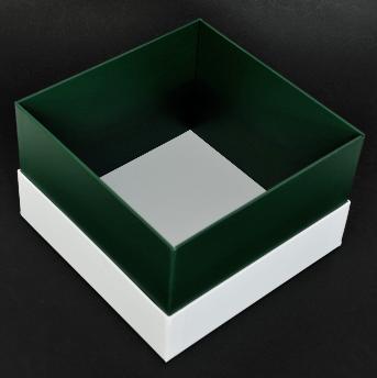กล่องด้านใน เป็นกล่องสีเขียว
ตีพิมพ์ด้วยระบบออฟเซ็ท 1 สี 1 หน้า
เคลือบผิวด้วยลามิเนตด้าน 1 หน้า