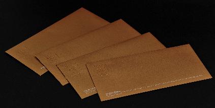 ซองกระดาษ กระดาษ Solution Majestic สี Casino Gold ขนาด 120 แกรม โลโก้ปั๊มนูน  