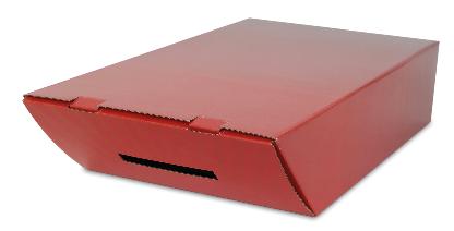 ตัวกล่องพิมพ์ออฟเซ็ท 4 สีบนกระดาษกล่องแป้งหลังเทา 270 แกรม เคลือบลามิเนตมัน