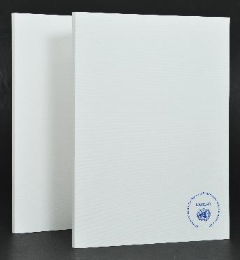 แฟ้มเอกสารสำหรับ A4  22 x 30 ซม.
กระดาษพิเศษลายเส้นสีขาว 300 แกรม
