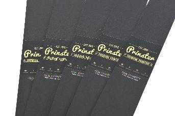 สายคาด Prinster กระดาษการ์ดขาว 150 - 180 แกรม โลโก้ปั๊มฟอยล์สีทองด้าน