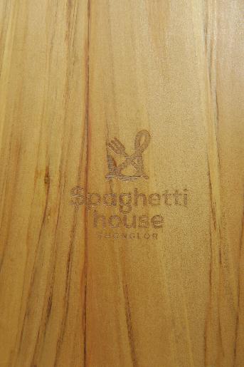Wood Logo Printing Restaurant Spaghetti House Foil Stamp