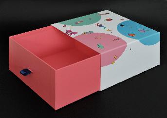 กล่องแบบลิ้นชัก ขนาดกล่องสำเร็จ 25 x 25 x 12 ซม. กระดาษแข็งจั่วปัง หนา 2 มม. 