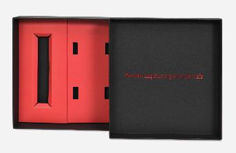 กล่องใส่แชมพู ปั๊มไดคัท ขึ้นรูปกล่อง ด้านใน Support กระดาษอาร์ตการ์ด 350 แกรมขึ้นไป ตีพื้นสีแดง