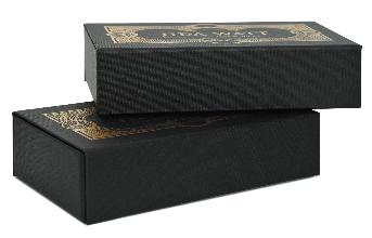 กล่องกระดาแข็ง ห่อด้วยกระดาษ Offset 19990 ( V ) สีดำทั้งด้านนอกและด้านใน