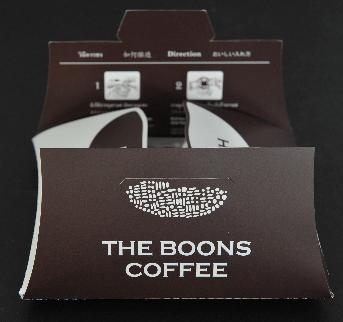 กล่อง (ซอง) ใส่กาแฟแบรนด์ The boons coffee พิมพ์ 4 สี 2 ด้าน