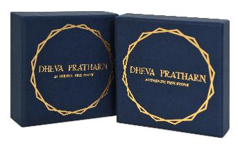 กล่องใส่เครื่องประดับ กำไลหิน แบรนด์ Dheva Pratharn กล่องกระดาษแข็งห่อ 