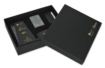 กล่องกระดาษแข็ง ใบห่อกระดาษ Burano สีดำ กล่องแบบฝาบน-ฝาล่าง