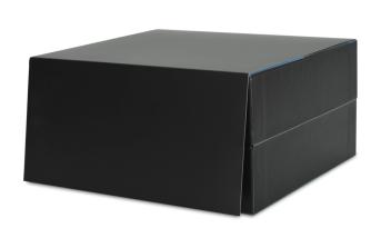 ตัวกล่องด้านในสีดำ กระดาษจั่วปัง หนาประมาณ 1.3 มม.
ห่อด้วยกระดาษอาร์ตสีดำ 