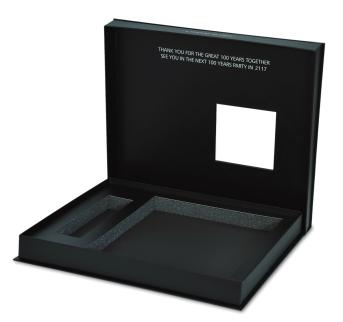 กล่องซัพพอร์ทด้านใน ลึก 3 ซม. กระดาษอาร์ตการ์ด 350 แกรม 
พิมพ์ตีพื้นสีดำ 1 สี