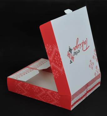 กล่องใส่สินค้า พิมพ์โลโก้ Takiya ที่ฝากล่อง พิมพ์ลายข้างกล่อง