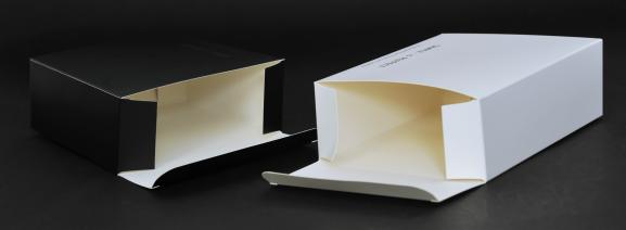 กล่องกระดาษอาร์ตการ์ด ไดคัทขึ้นรูปกล่อง พิมพ์ 1 สี 1 ด้าน 