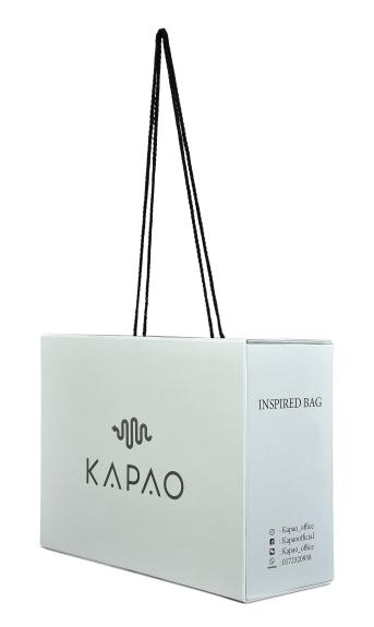 กล่องใส่กระเป๋า แบรนด์ KAPAO กล่องใบใหญ่ ติดเชือกเป็นหูหิ้วได้แน่นหนาแข็งแรง 