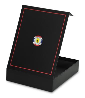 กล่องใส่เสื้อ กล่องสีดำพิมพ์โลโก้ 4 สีที่ฝากล่อง เคลือบลามิเนตด้าน
ไม่มีซัพพอร์ท