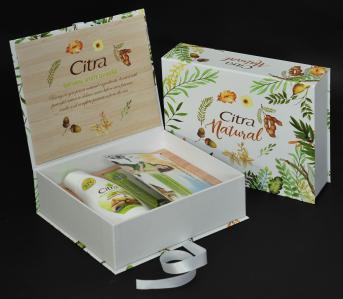 กล่องใส่ผลิตภัณฑ์ดูแลผิวกายแบรนด์ Citra ขนาดกล่อง 21 x 16.5 ซม. x 7 ซม. 