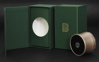 กล่องกระดาษแข็งห่อกระดาษอาร์ตการ์ด ห่อผ้าสีเขียว  (Kennett 58350 Forest)
