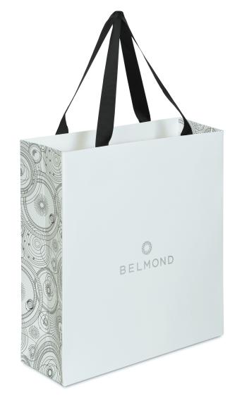 ถุงกระดาษ BELMOND ขนาดถุงสำเร็จ 35 x  35 x หนา 10 ซม. พิมพ์ลายด้านข้าง