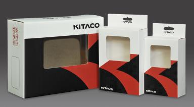 กล่องใส่อุปกรณ์รถมอเตอร์ไซค์ KITACO ผลิต 3 ขนาด 
พิมพ์ 2 สี เคลือบลามิเนตด้าน