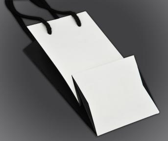 ถุงกระดาษ ด้านข้าง/ก้นถุงพิมพ์พื้นสีขาว